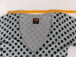 Maglione Sun68 Pois Grigio Verde Taglia XL