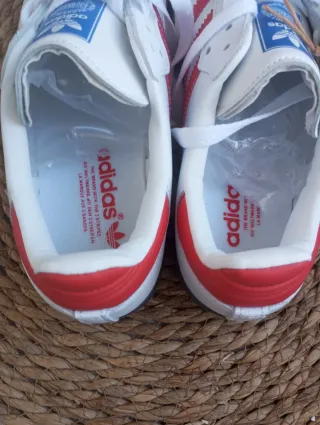 Adidas Samba rayas rojas y blancas talla 38