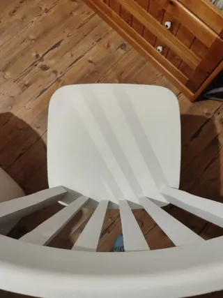 Silla de madera Banak Importa blanca