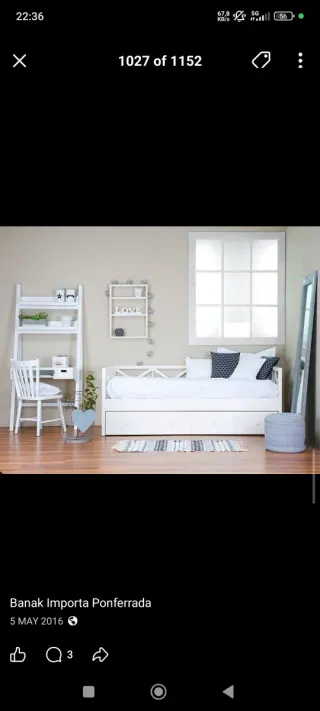 Silla de madera Banak Importa blanca