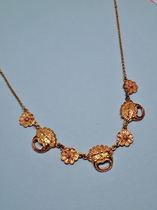 ARGENTO 925 collana etruscan revival