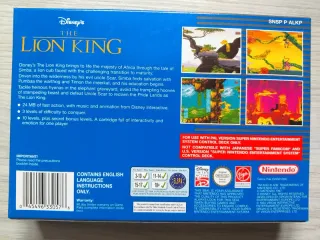 Juego el rey leon the lion king Snes pal nuevo
