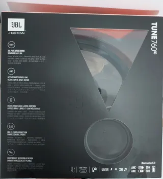 Auriculares JBL Tune 760NC Bluetooth Negro