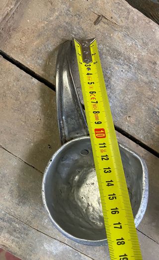 Conjunto cazo y tartera pastor antiguos