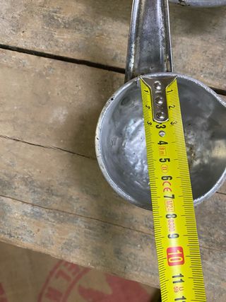 Conjunto cazo y tartera pastor antiguos