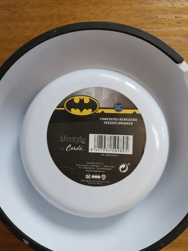 Ciotola cane acciaio Batman Cerdà