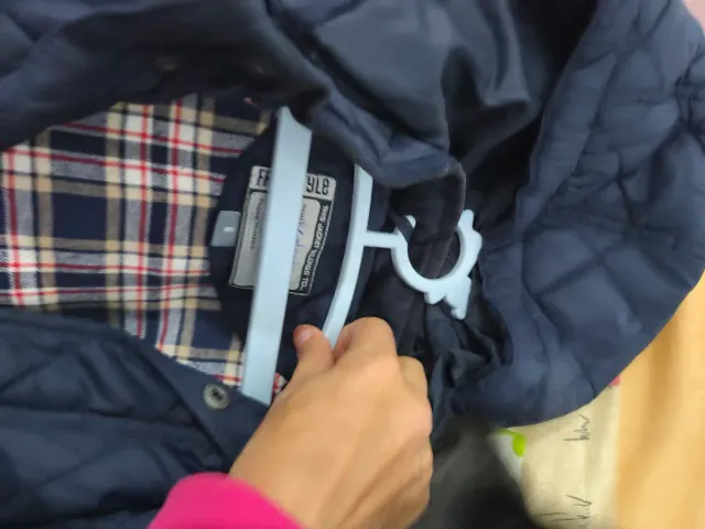 Chaqueta acolchada azul marino