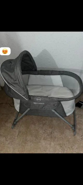 Minicuna Kinderkraft gris