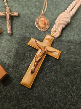 Colgante Cruz y Virgen