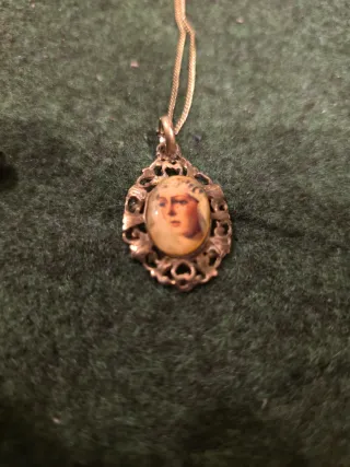 Colgante Cruz y Virgen