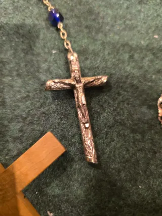 Colgante Cruz y Virgen
