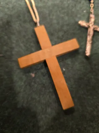 Colgante Cruz y Virgen