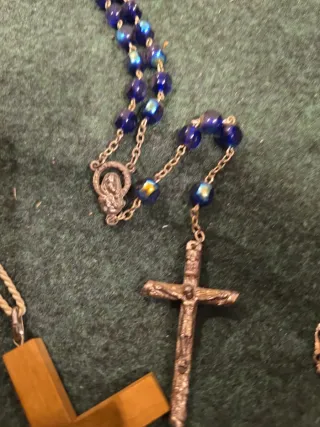 Colgante Cruz y Virgen