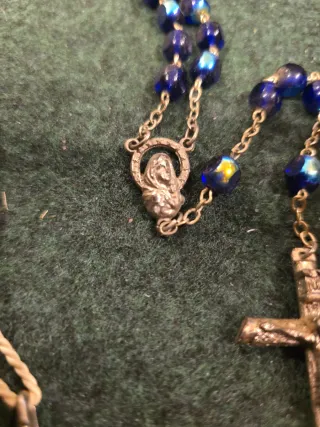 Colgante Cruz y Virgen