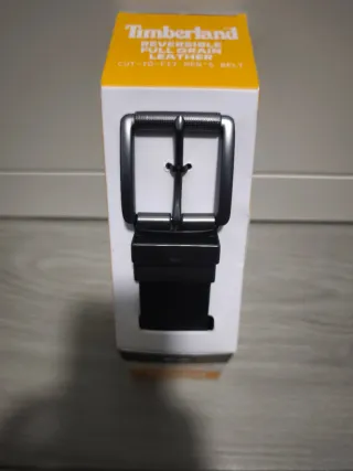 Cinturón Timberland Cuero Reversible Negro/Marrón