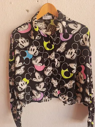 Camisa Mickey Mouse Bershka Talla M