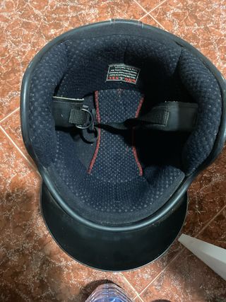 Casco Moto Scooter Beige/Negro