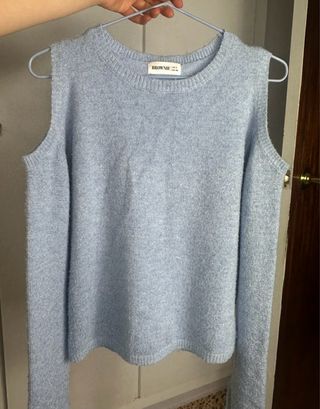 Jersey Brownie Azul Brillo Talla M