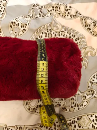 Bolso pelo Kling granate/burdeos vintage cadena