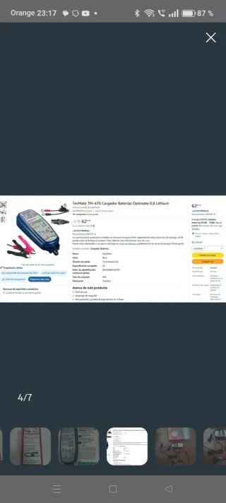 Cargador Batería OptiMATE LFP 12.8V