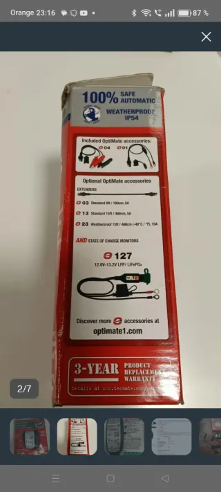 Cargador Batería OptiMATE LFP 12.8V