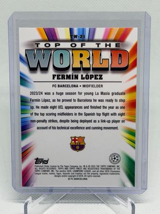 Fermín López /99 Top of the World Topps Finest