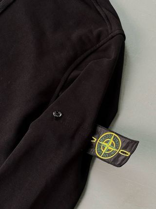 Sudadera Stone Island Negra Cremallera