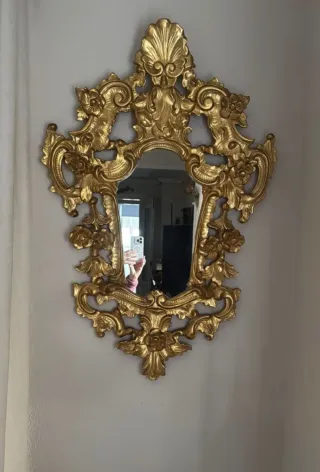 Espejo Cornucopia Dorado