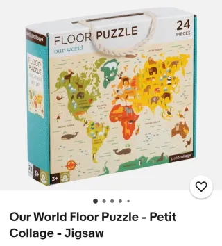 Puzzle Mapa Mundo Infantil Petit Collage
