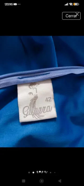 Vestido Largo Fiesta Givana Azul Eléctrico XL