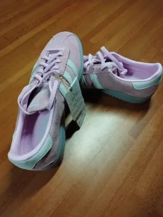 Adidas Zapatillas Rosa y Blanco Talla 4.5