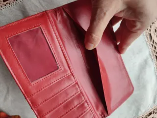Cartera Roja Larga