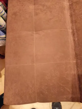 Sofá cama marrón de tela