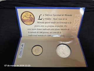 Última emisión de la peseta