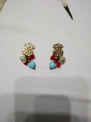 Colgantes Tous Corazón Azul y Perla