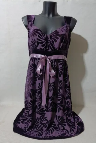 Abito Luisa Spagnoli Seta e Velluto Tg 46