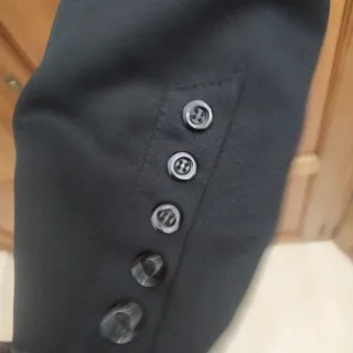 Chaqueta campera corta hombre negra T.54