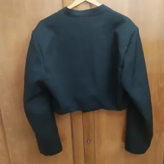 Chaqueta campera corta hombre negra T.54