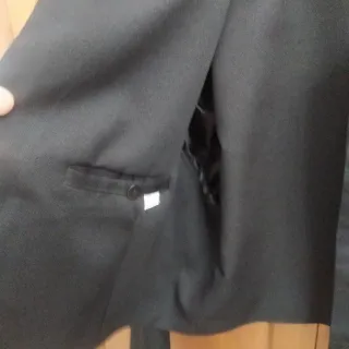 Chaqueta campera corta hombre negra T.54