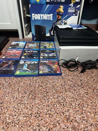 PS4 Pro Fortnite 1TB+6 Juegos+Nint. switch+2 juego