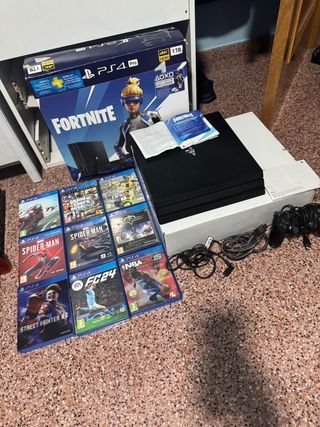 PS4 Pro Fortnite 1TB+6 Juegos+Nint. switch+2 juego