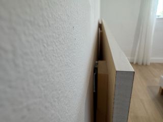 Cabecero de madera maciza en tono blanco de 160x80