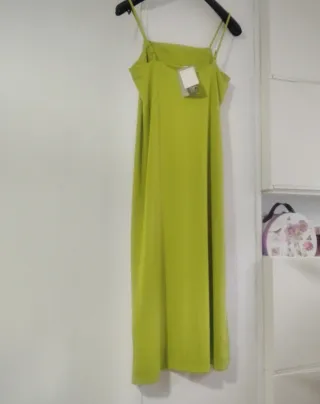 Vestido lencero H&M verde