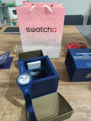 Omega x Swatch MoonSwatch Moonshine gold