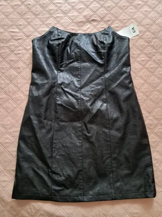 Abito similpelle nero taglia 44/46