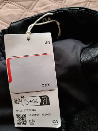 Abito similpelle nero taglia 44/46