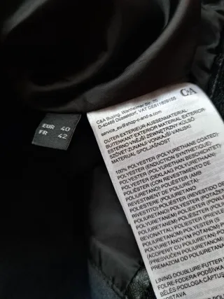 Abito similpelle nero taglia 44/46