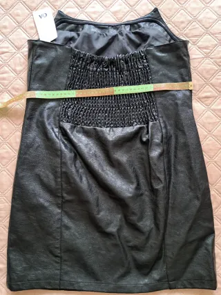 Abito similpelle nero taglia 44/46