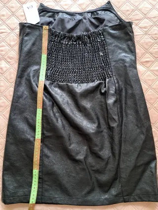 Abito similpelle nero taglia 44/46