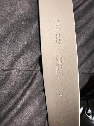 Cintura Moncler Vera Pelle Bianca Donna